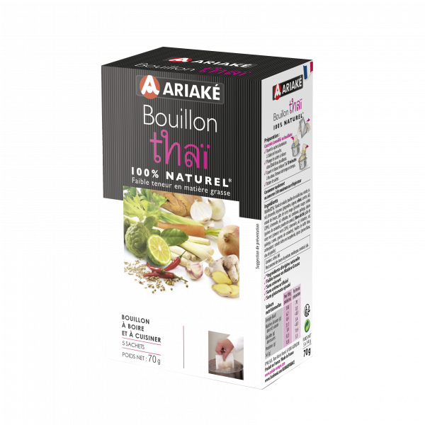 Thaï broth, 5 packets of 14 g (for 5 x 33 cl of broth)