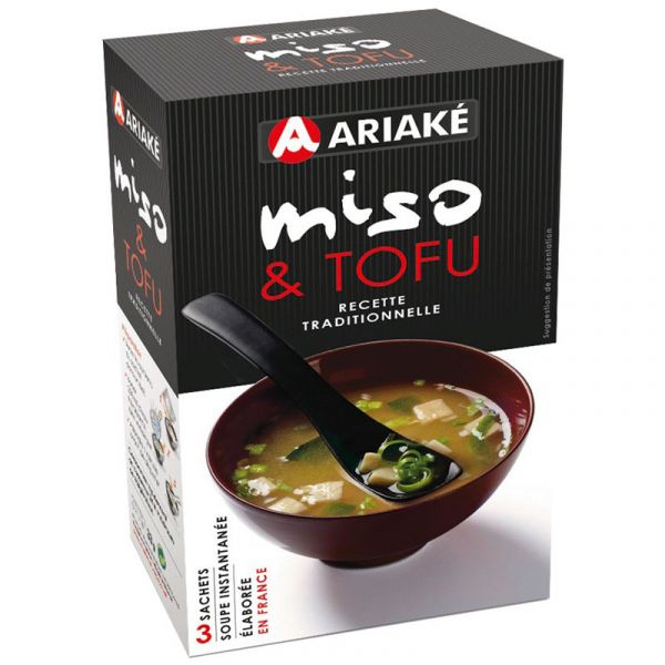 Tofu miso soup, 3 packets of 11 g (for 3 x 200 ml of soup)