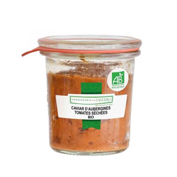 Organic eggplant caviar with sun-dried tomatoes, 100 g*