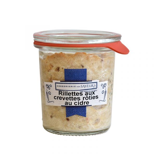 Rillettes with shrimps roasted in apple cider, 100 g