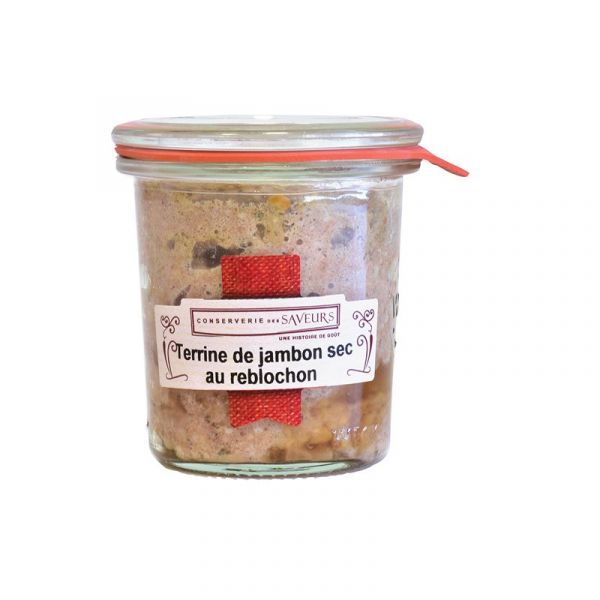 Dry-cured ham terrine with Reblochon cheese, 100 g