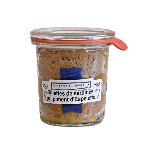 Sardines rillettes with Espelette chili pepper, 100 g