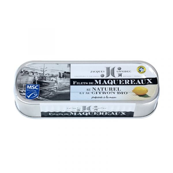 Plain mackrel filets with lemon, 169 g