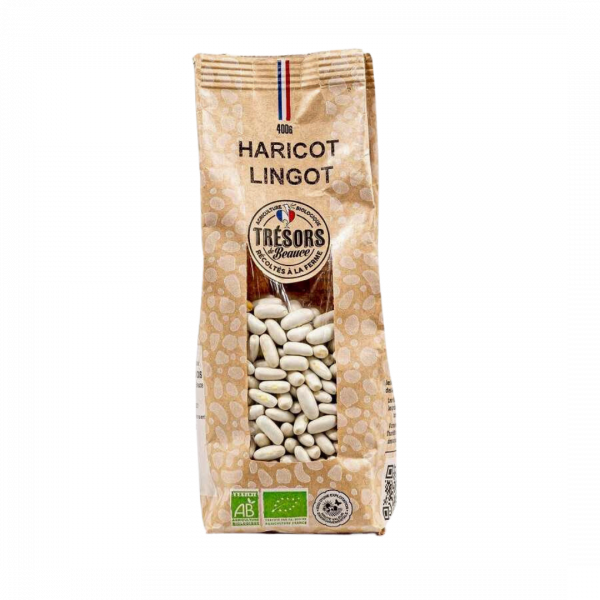 Organic Lingot White Beans, 400 g