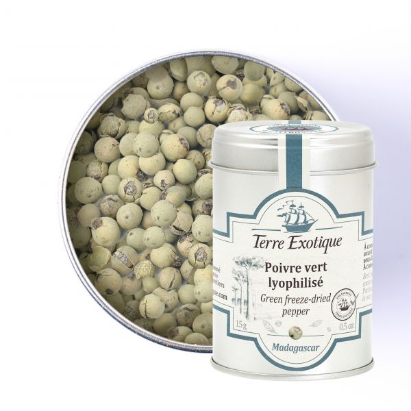 Green freeze-dried pepper