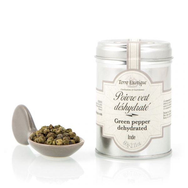 Green dehydrated pepper