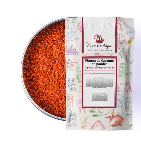 Cayenne chili pepper powder