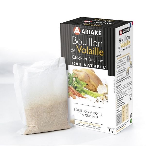 Poultry broth, 5 packets of 14,2 g (for 5 x 33 cl of broth)